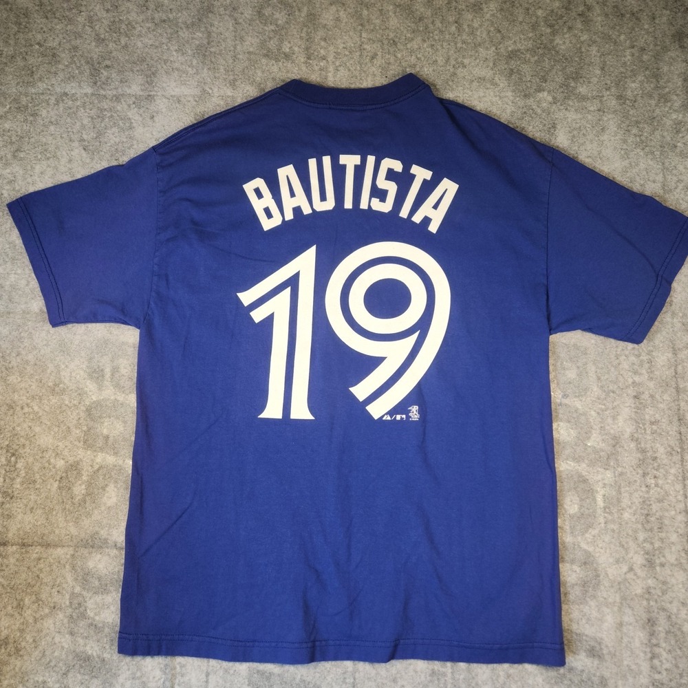 Jose Bautista‎ #19 Toronto Blue Jays MLB Majestic T-Shirt  XL